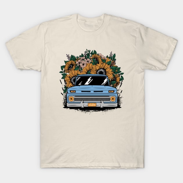 Sunflower Truck T-Shirt by Bomb171